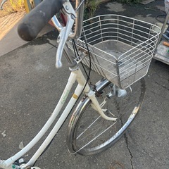 大径　自転車　27インチ　　ママチャリ　大きいタイヤ　の画像