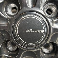 155/65R14 14インチ MILLOUSアルミホイール＆スタッドレスタイヤ 4本セット スズキ スペーシアカスタム等に装着可能の画像