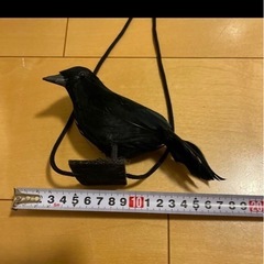 カラス　リアル　ハロウィン　コスプレ　鳥雑貨　インテリア　オブジェ　ガーデニングの画像