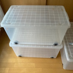 受付締切　大型　透明　収納ケースの画像