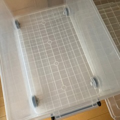 受付締切　大型　透明　収納ケースの画像