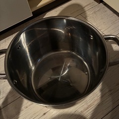 使用回数10回未満 5L両手鍋 IKEA ステンレス両手鍋の画像