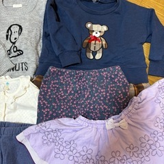 90〜95サイズ　女の子　子供服　秋冬の画像