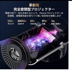 プロジェクター 小型　明るさプラ&270°回転＆自動台形補正　Wi-Fi6瞬間の画像