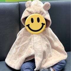 【美品】ミキハウス　ポンチョ　赤ちゃん　子供服の画像