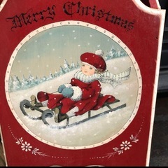 クリスマス飾り　ソリの画像