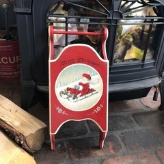 クリスマス飾り　ソリの画像