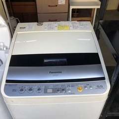2009年製 Panasonic 洗濯5.5kg 乾燥2.8kg NA-FV55B1 おうちクリーニング　の画像