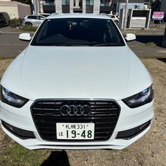 ⭐️後期モデル27年アウディA4アバント Sライン 4WD 夏冬アルミ付きタイヤ 車検8年3月全込み35万円⭐️の画像