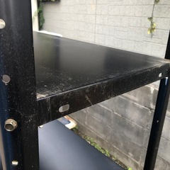 スチールラック 軽量スチール棚 ブラック 90cm×40cm×高さ180cmの画像