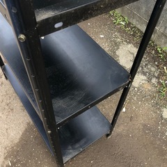 スチールラック 軽量スチール棚 ブラック 90cm×40cm×高さ180cmの画像