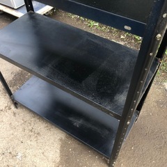 スチールラック 軽量スチール棚 ブラック 90cm×40cm×高さ180cmの画像
