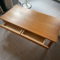 無印ローテーブルの画像