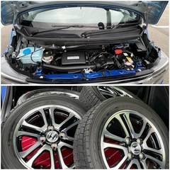 🚗✨【4WD】令和1年 N-BOXカスタム G・L ホンダセンシング✨9インチナビ／ドラレコ前後／シートヒーター／ETC／スタッドレス積込／車検R7年10月まで／117,000km🎯 の画像