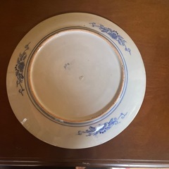 古伊万里  印判 イゲ皿   大皿 (獅子 衝立 牡丹 梅))  の画像
