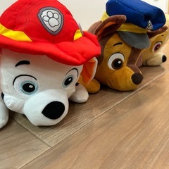 パウパトロール縫いぐるみ3個の画像