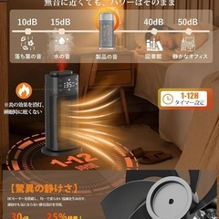 【新品未使用】セラミックヒーター 暖房 加湿 空気清浄 電気ヒーター 暖房器具 省エネ 節電の画像