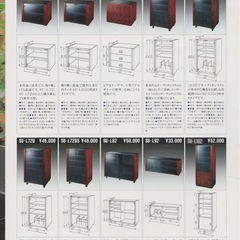 ソニー　オーディオシステムラック(ガラス片開きドア)の画像