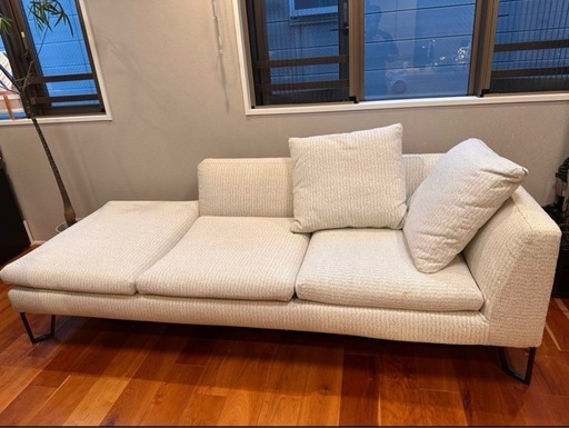 受け渡し決定フクラ hukla ホワイトファブリックソファ