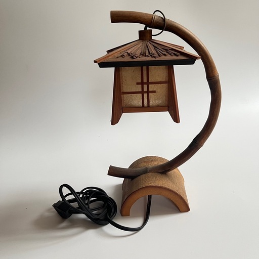 【美品】MIYABI ANDON みやび行燈 竹製 ランプ 