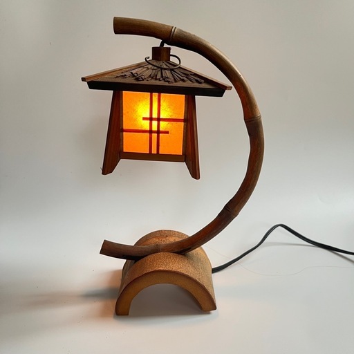 【美品】MIYABI ANDON みやび行燈 竹製 ランプ