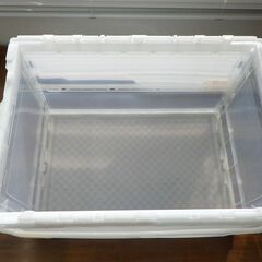 折りたたみコンテナ50L３個（フタ付き）【小金井市民限定】（小金井市再生家具）品番：10-03-18 ※新規優先の画像