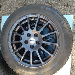  Weds IRVINE  15インチ アルミホイール★ コンチネンタル スタットレスタイヤ 175/65R15 4本の画像