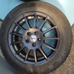  Weds IRVINE  15インチ アルミホイール★ コンチネンタル スタットレスタイヤ 175/65R15 4本の画像