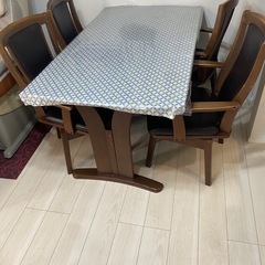 (決まりました)回転式 ダイニングチェア ダークブラウンの画像