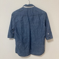 RAGEBLUE デニムシャツ 七分袖の画像