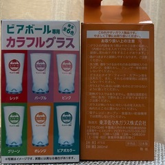 ビアボールのグラス2個セットの画像