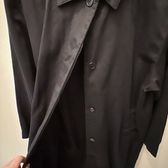 無印良品/木の実から作ったカポック混ステンカラーコートMブラックの画像