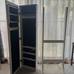 【アクセサリー収納】スタンドミラー　姿見の画像
