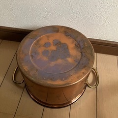 銅製の鍋　約20センチの画像