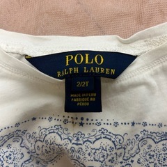 poloラルフローレンＴシャツとチュール付きワンピースの画像