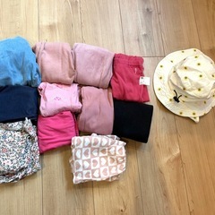 【さしあげます】2〜3歳女の子のお洋服　ワンピース　卒園式用　ズボンの画像