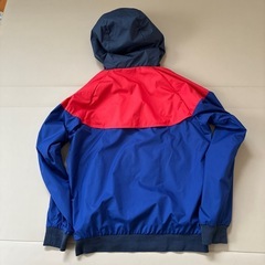 Nike フード付きナイロンジャケット 赤/青の画像