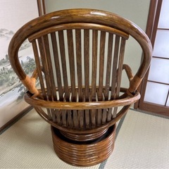 NO.1 　ラタン製 アーチ型チェアの画像
