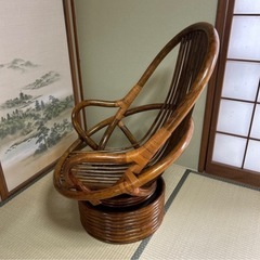 NO.1 　ラタン製 アーチ型チェアの画像