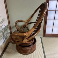 NO.2　ラタン製 アーチ型チェアの画像