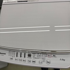 2019年　ハイセンス　洗濯機　5.5kgの画像