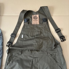 GRACE INDUSTRIES ストライプオーバーオールの画像