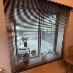 ニトリ NTブラインド25コード 幅205×丈210cm ブラウン  オーダー品の画像
