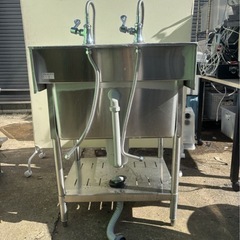 【中古品】一槽シンク 業務用シンク 飲食店の画像