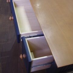 cafe kid カフェキッド 木製デスク&チェア ヴィンテージ調☆の画像