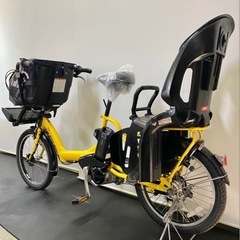 1年保証 送料無料　ブリヂストン　20インチ 子供乗せ　黄色　電動アシスト自転車　g125の画像