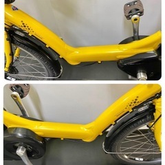 1年保証 送料無料　ブリヂストン　20インチ 子供乗せ　黄色　電動アシスト自転車　g125の画像