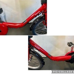 1年保証 送料無料　新型　パナソニック　ギュットミニ　赤色　電動アシスト自転車　g125の画像