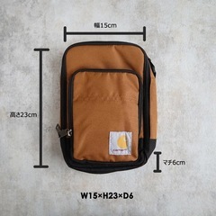 Carhartt (カーハート) ブラウン ショルダーバッグの画像
