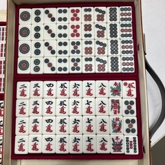 O 2510-476 麻雀牌　レトロセットの画像